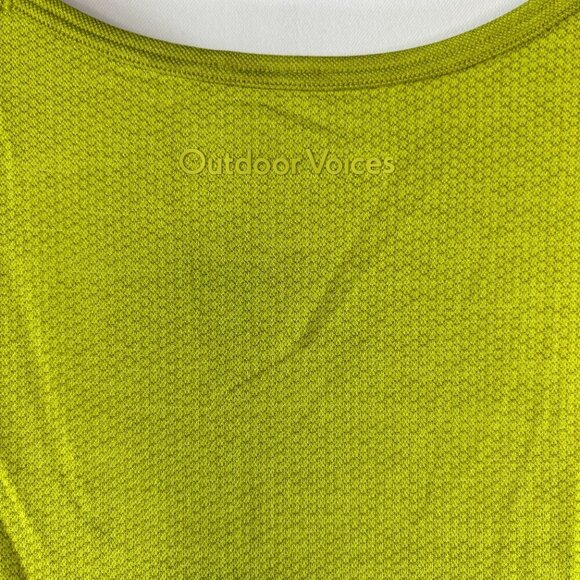 NWT Outdoor Voices Men's Green Apple Seamless Pique Tank Top Size Large - Picture 10 of 10
